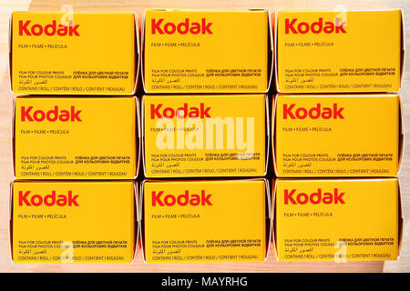 KODAK films - analog photography Stock Photo