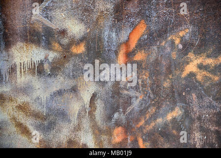 Rusted metal texture or rusty metal plate. Old metal background or backdrop with rust surface. Stock Photo