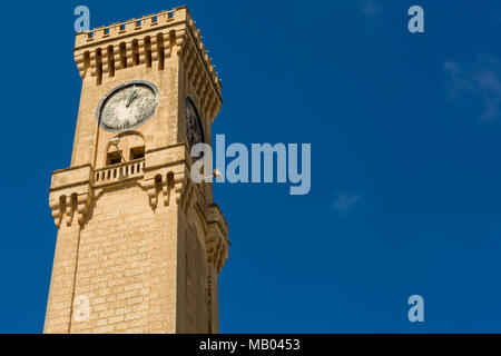 The Mtarfa Clock Tower in Mtarfa, Malta Stock Photo