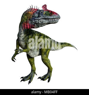 3D rendering of a dinosaur Cryolophosaurus isolated on white background Stock Photo