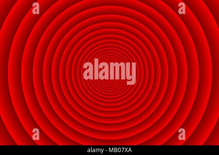 Concentric circle elements pattern, Red color ring, Circle spin target, Stock Vector