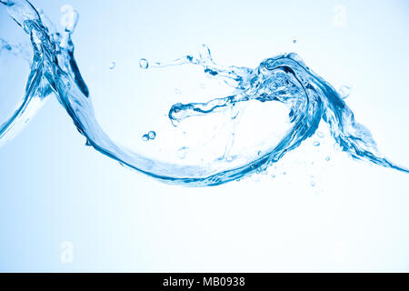 Waves of water against a plain background Stock Photo