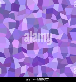 Geometric irregular polygon mosaic pattern background - polygonal vector illustration from rectangles in purple tones Stock Vector