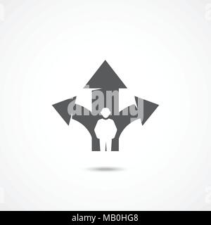Opportunity icon on white Stock Vector