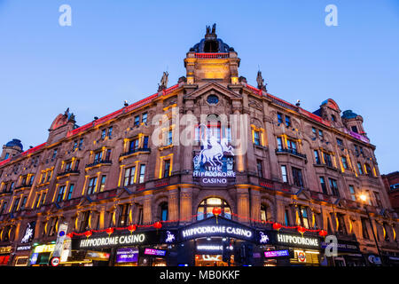 England, London, Soho, Leicester Square, The Hippodrome Casino Stock Photo