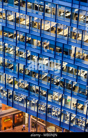 England, London, Southwark, Bankside, The Blue Fin Building Stock Photo