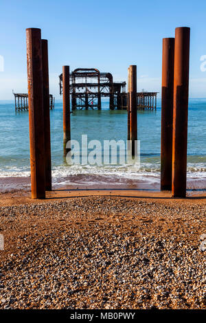 England, East Sussex, Brighton, West Pier