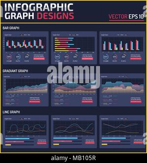 Infographic Element Graph Design Stock Vector