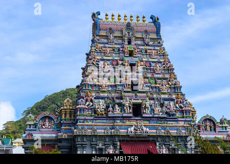 Seychelles, Mahe - 20 June 2016. Arul Mihu Navasakthi Vinayagar Temple in Victoria Stock Photo