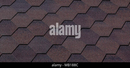 texture, background, pattern. roofing tiles. flexible, soft, bituminous, composite Stock Photo