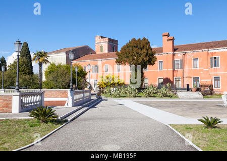 The Armenian Catholic Mekhitarist Monastery on San Lazzaro Island (San Lazzaro degli Armeni) , Venetian Lagoon, Venice, Veneto, Italy Stock Photo