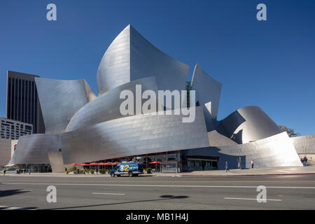 The Walt Disney Concert Hall at 111 South Grand Avenue in downtown Los Angeles, California, USA Stock Photo