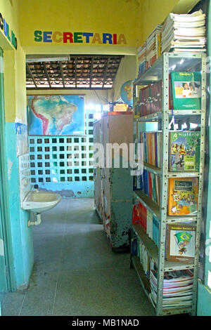 Public school, Distrito Rua Nova, Belém, Paraiba, Brazil Stock Photo