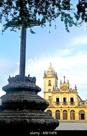 Conjunto Cultural São Francisco formado pelo Convento e a igreja de Santo Antônio, com a capela de São Francisco, 1789 , Historic Center, João Pessoa, Stock Photo