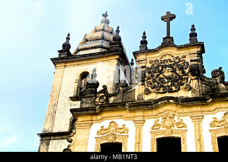 Conjunto Cultural São Francisco formado pelo Convento e a igreja de Santo Antônio, com a capela de São Francisco, 1789 , Historic Center, João Pessoa, Stock Photo