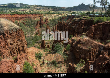 Landscape of the Great Rift Valley near Nazret in Eastern Ethiopia ...