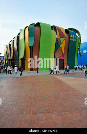 Angola pavilion at the 2010 Shanghai World Expo, China. Stock Photo