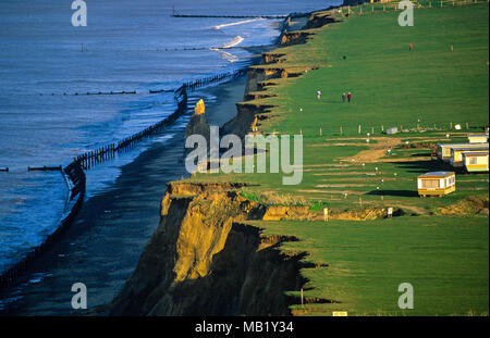 cliff erosion at west runton, north norfolk, england Stock Photo - Alamy