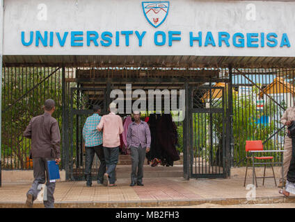 University entrance, Woqooyi Galbeed region, Hargeisa, Somaliland Stock Photo