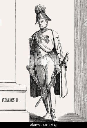 Francis II, 1768 - 1835, the last Holy Roman Emperor, as Francis I Franz I. Emperor of Austria Stock Photo