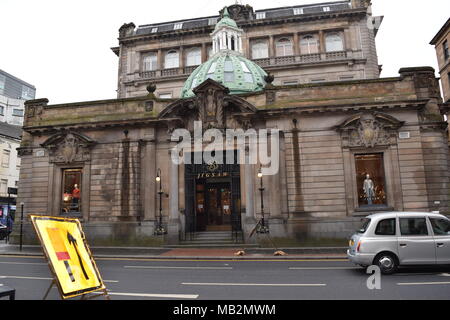 Dalton fountain Glasgow' historic train shed uncovered in queen st Glasgow during demolition work'statue of liberty Glasgow'wall art Glasgow' Stock Photo