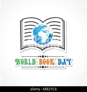 Vector Illustration of World Book Day - Education Concept Stock Vector