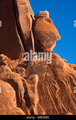 Red rock outcrop, Arches National Park, Utah Stock Photo - Alamy