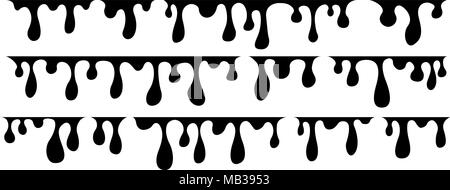 Current drops of liquid Stock Vector