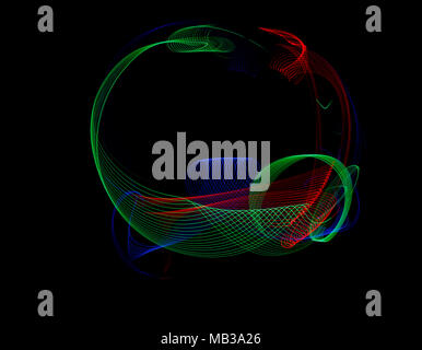 light painting with a slow shutter speed Stock Photo