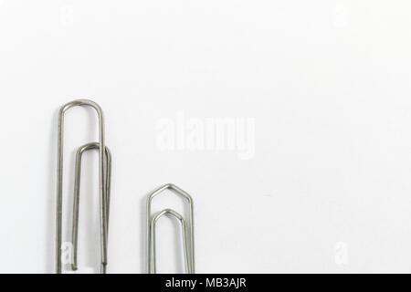 A couple of a small and a big clips Stock Photo