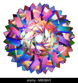 colored hyperbolic tessellation computer generated Stock Photo