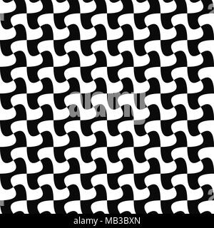Seamless monochrome curved shape pattern design Stock Vector Image ...