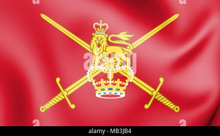 3D Flag of British Army. 3D Illustration Stock Photo - Alamy