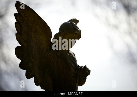 Stone Angles & Statues Woodside. Stock Photo