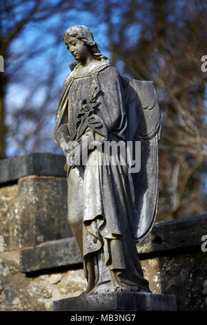 Stone Angles & Statues Woodside. Stock Photo