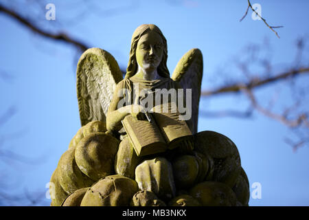 Stone Angles & Statues Woodside. Stock Photo