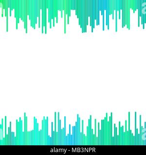 Abstract background from green rounded vertical stripes - vector design Stock Vector