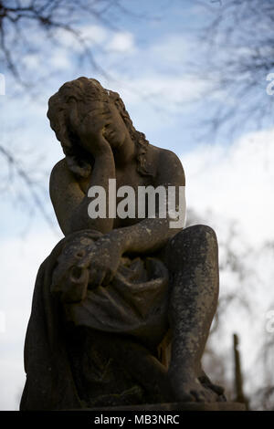 Stone Angles & Statues Woodside. Stock Photo