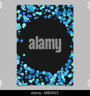 Random Cover Page Modern random circle pattern page background template - blank brochure ...