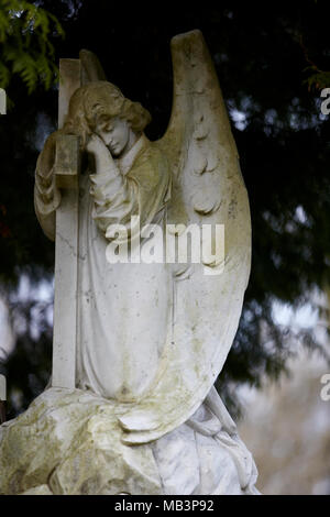 Stone Angles & Statues Woodside. Stock Photo