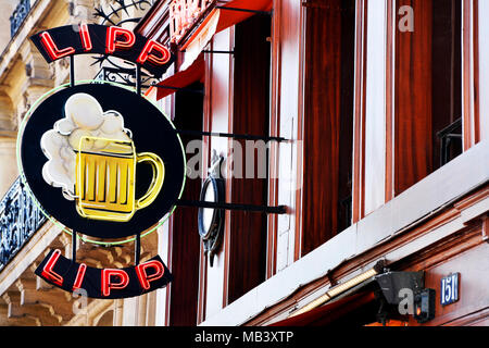 Lipp brasserie - Paris - France Stock Photo