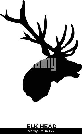 elk head silhouette