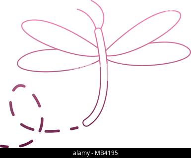 Dragon fly cartoon Stock Vector