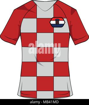 Premium Vector  Croatia jersey football kit world football tournament 2022  national tshirt and flag of soccer team