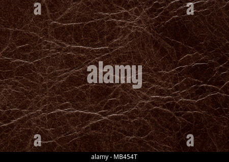 Unusual leather texture in contrast brown tone. Stock Photo