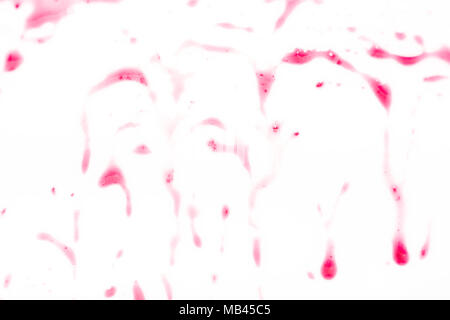 Raspberry jam spots and lines. Stock Photo