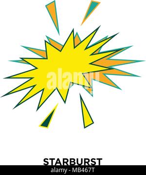 starburst icon isolated on white background for your web, mobile and app design Stock Vector