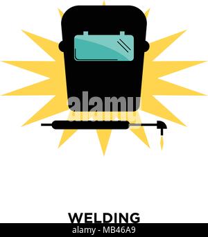 welding icon isolated on white background for your web, mobile and app design Stock Vector
