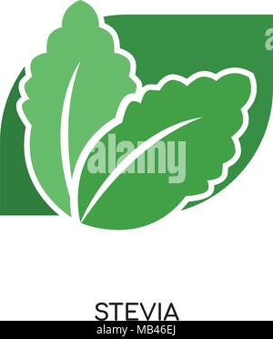 stevia logo isolated on white background for your web, mobile and app design Stock Vector