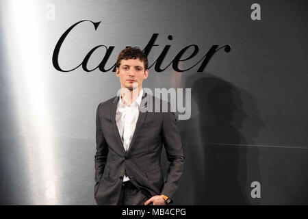 San Francisco, California, USA. 5th Apr, 2018. NIELS SCHNEIDER arrives on the red carpet for the Santos de Cartier Watch Launch at Pier 48 on April 5, 2018 in San Francisco, California Credit: Greg Chow/ZUMA Wire/Alamy Live News Stock Photo